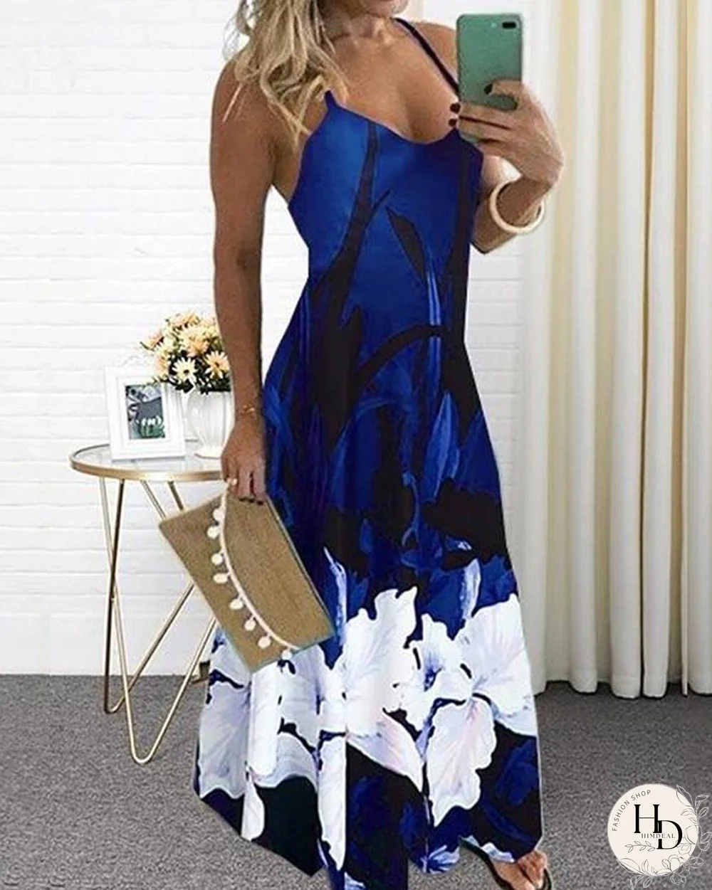 Women's Plus Size Sundress Maxi Printed Dress