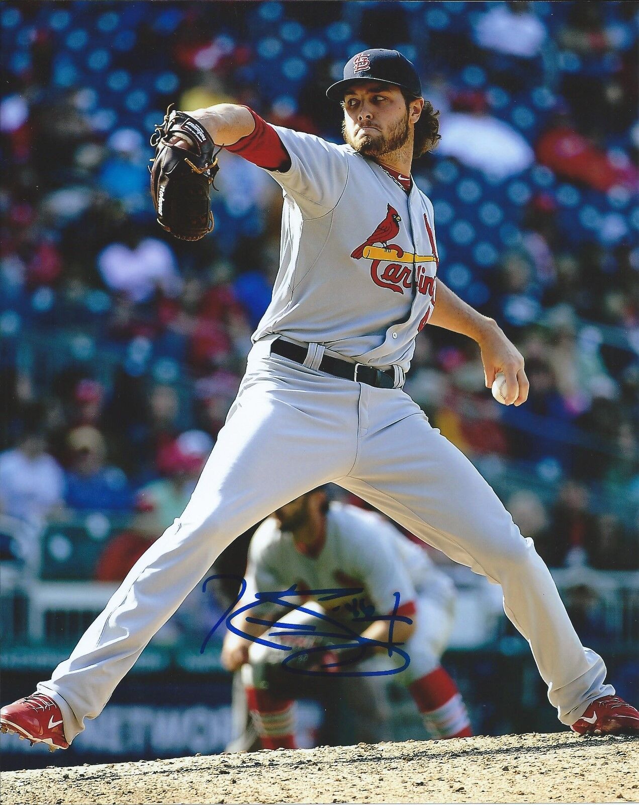 Kevin Siegrist signed St. Louis Cardinals 8x10 Photo Poster painting