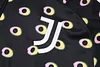 Joyfball 2024/2025 Juventus Half-Pull Training Suit Black Football Shirt 1:1 Thai Quality