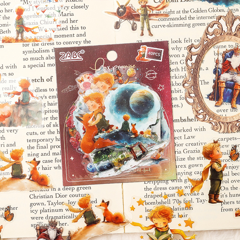 PET 스티커 - 판타지 여행 시리즈 귀여운 꽃 캐릭터 동화