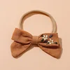Cute Embroidery Flower Bowknot Hair Head Bands for Babies
