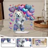 DIY Polar Bear Acrylic Special Shape Diamond Painting Tabletop Decor