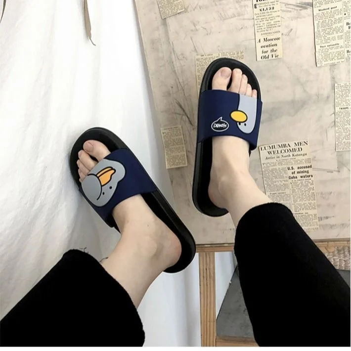 Trendy Slippers Summer Korean Students Wear Fashion Men's Casual Slippers Women Couple Sandals Zapatos De Mujer 2020