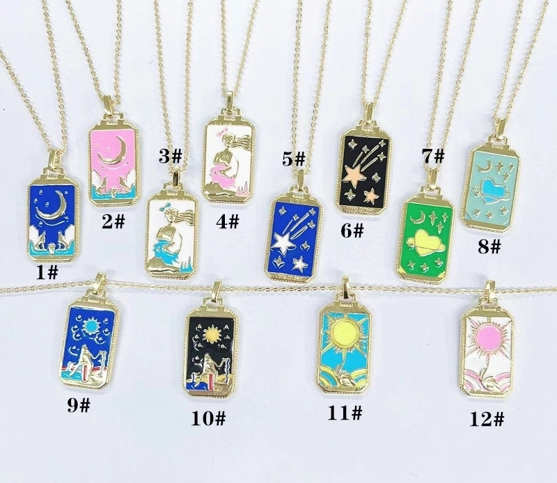 1 Piece Minimalist Star Copper Chain Pendant Necklace