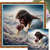 Earth Jesus-11CT Stamped Cross Stitch 40*40cm tapestrymarket