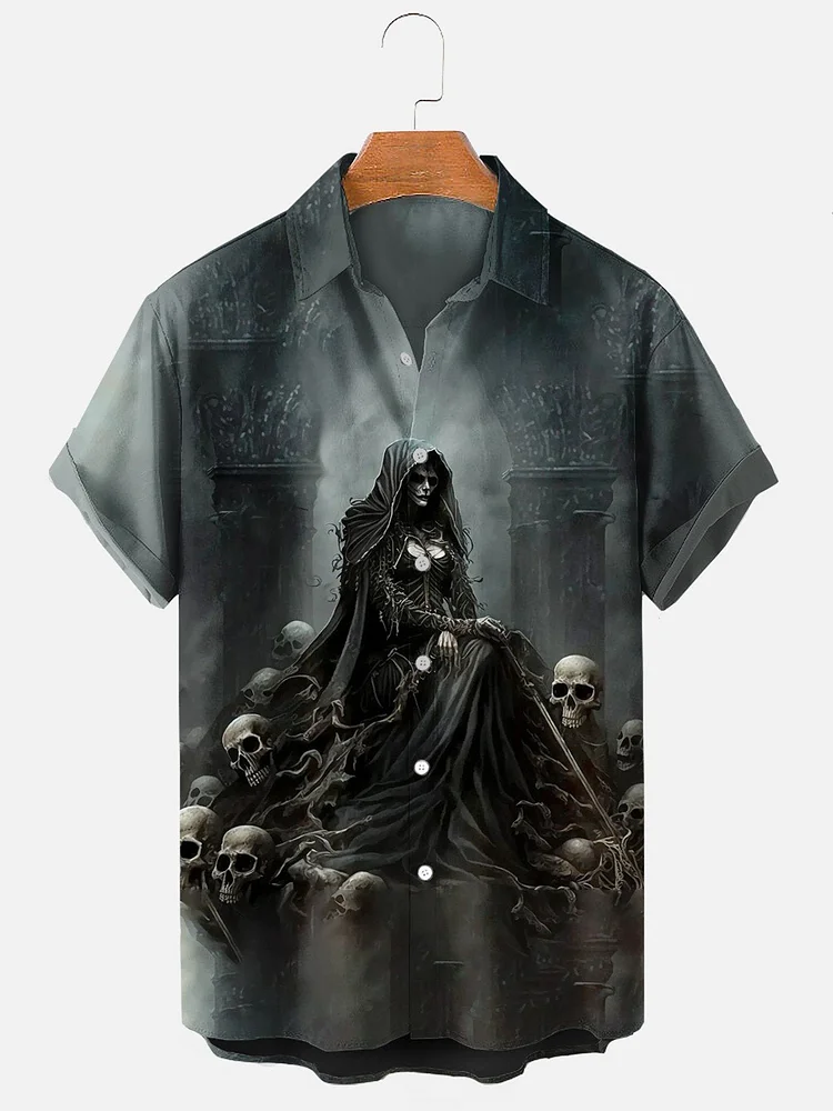 Men's Grim Reaper Halloween Shirt