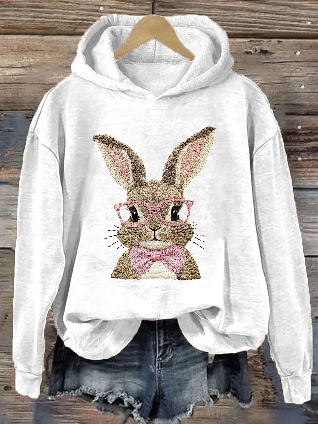 Retro Easter Bunny Hoodie
