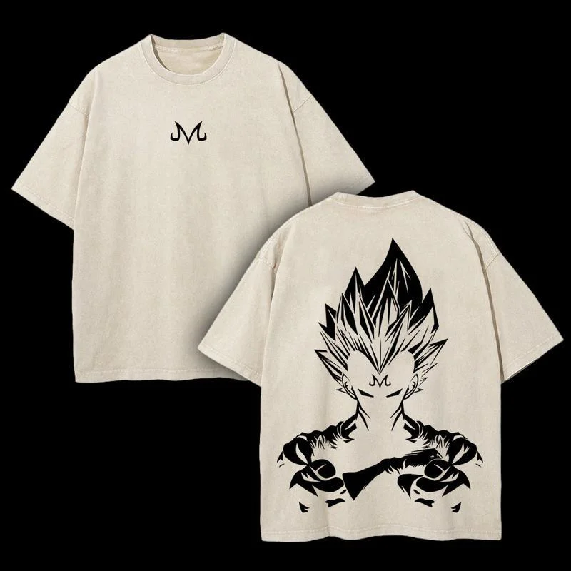 Retro Limited Vegeta Dragon Ball Oversize Washed T-Shirt