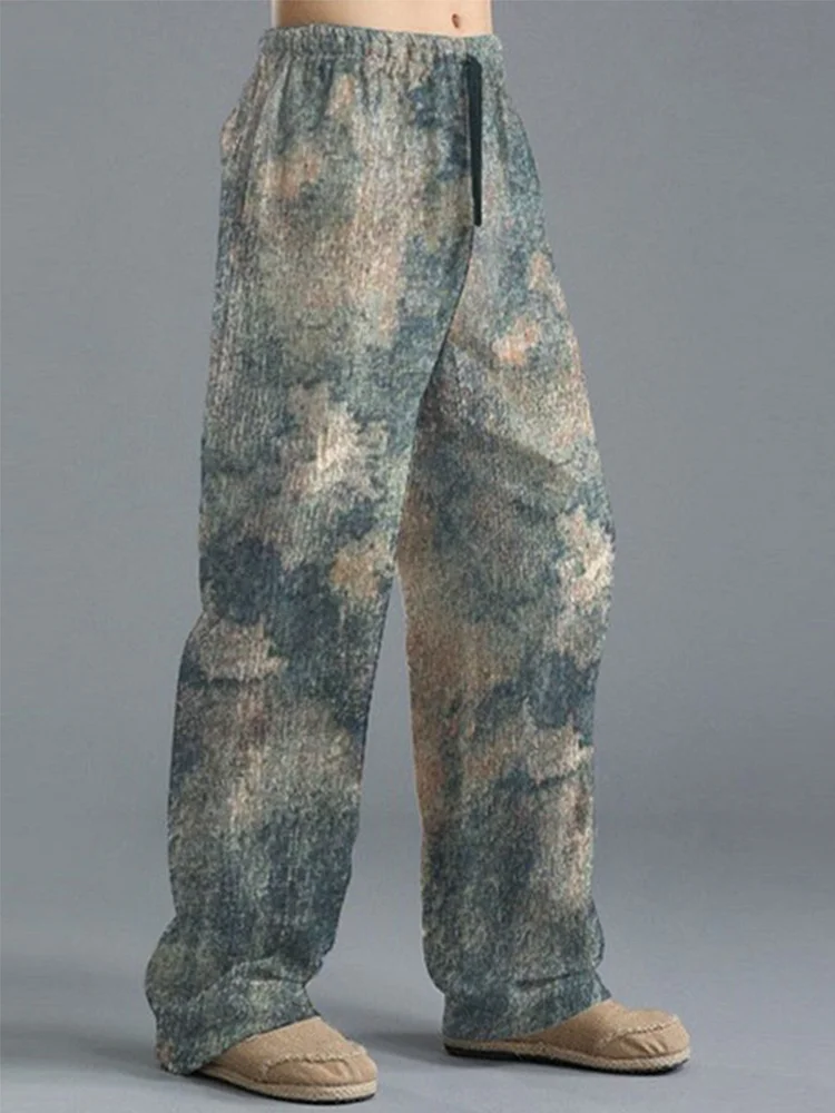 Pre-sale Men's casual tie-dye printed casual pants