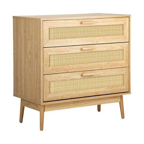 Oikiture 藤条三斗柜 Oikiture 3 Chest of Drawers Clothes Storage Rattan