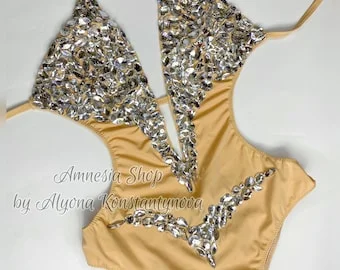 pornhint Pornhint Erotic Costume, Rave Wear, Sexy Dancewear, Exotic Sleeves, Girls Dancewear, Party, Pole Dance, Night Club, Dancers, Stripper, Dance Outfit