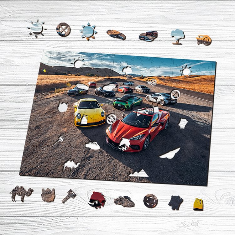 Road & Track Performance Car of the Year Wooden Puzzle