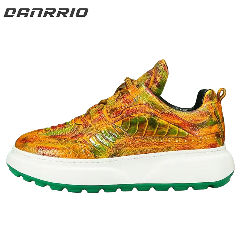DANRRIO Ostrich Leather Hand-dyed Sneakers DANRRIO.COM DANRRIO