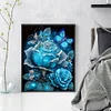 Blue Rose - 11CT Stamped Cross Stitch 40*50cm