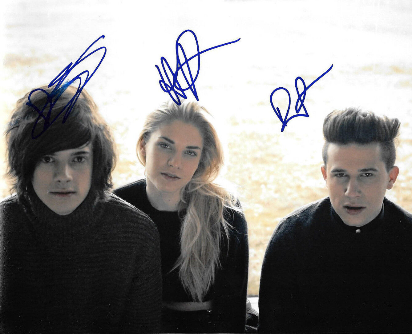 GFA British Electronic Band * LONDON GRAMMAR * Signed 8x10 Photo Poster painting AD4 COA