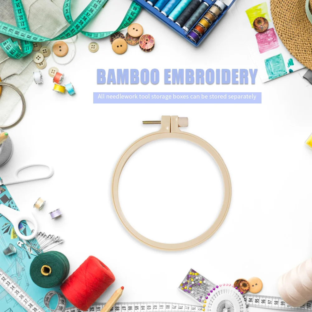 12.5cm Plastic Frame Embroidery Hoop Ring DIY Cross Stitch Sewing Circle