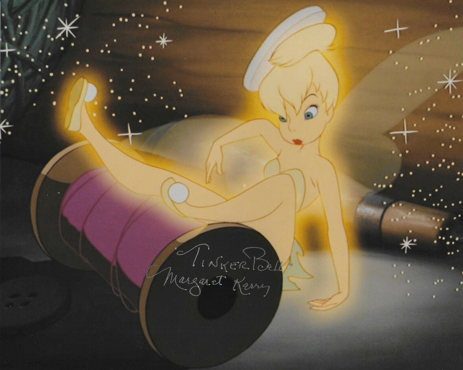 Margaret Kerry Tinkerbell from Disney Original Autographed 8X10 Photo Poster painting #83