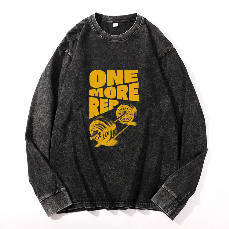 One More Per  Men's Washed Sweathshirt