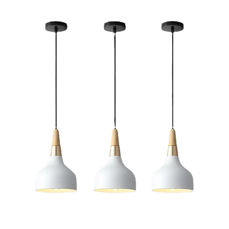 Nordic chandelier restaurant new creative single disc lamp modern minimalist macaroon art bar bedside chandelier