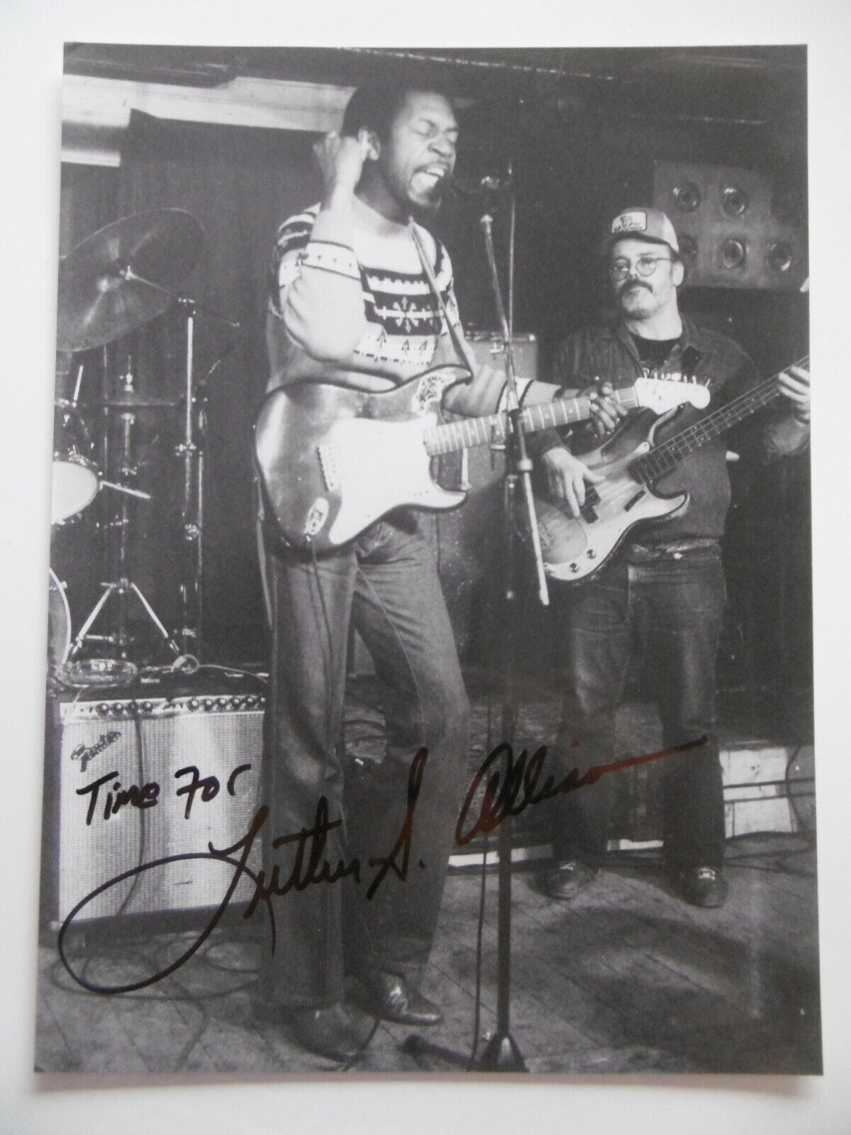 Luther Allison signed 7x10 inch Photo Poster painting autograph