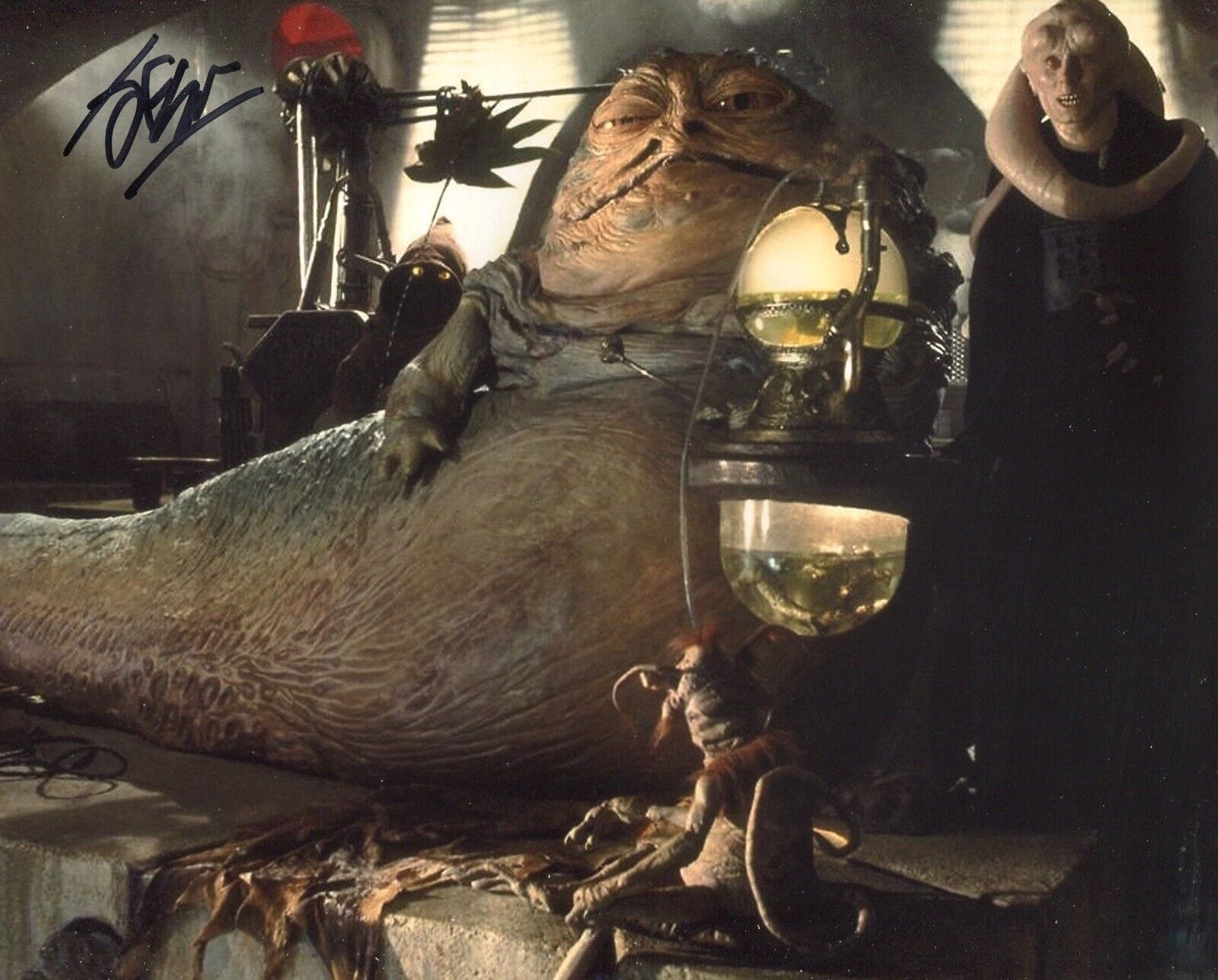 STAR WARS Jabba the Hutt Sculptor John Coppinger signed 8x10 Photo Poster painting IMAGE No1