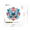 >SALE<5D DIY Partial Special Shaped Drill Diamond Painting Butterfly Art Decor 30x30cm