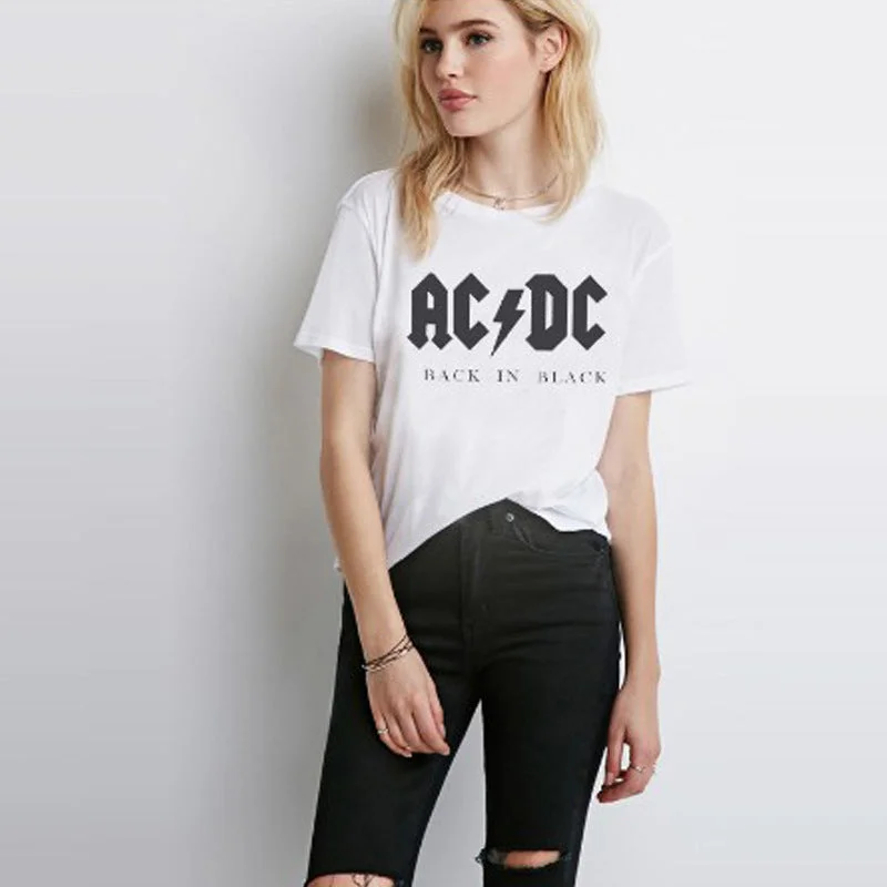 Back In Black O Neck T Shirt