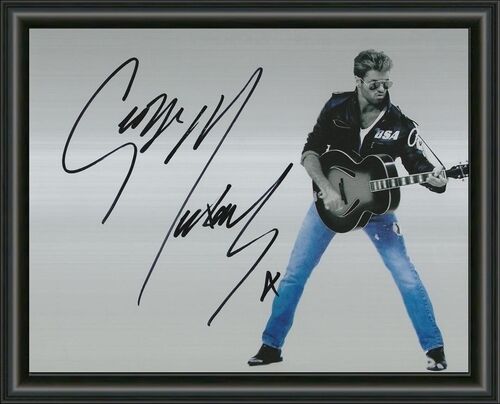 George Michael A4 SIGNED AUTOGRAPHED Photo Poster painting POSTER  POST AUSTRALIA WIDE! 1