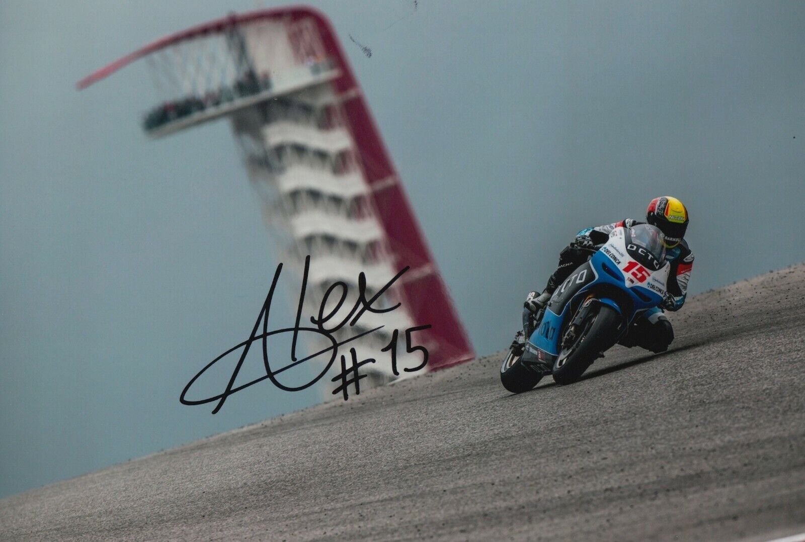 Alex de Angelis Hand Signed 12x8 Photo Poster painting - MotoGP Autograph 2.