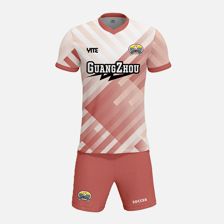 YITE | YTZQ039-pink  And White Soccer Uniforms