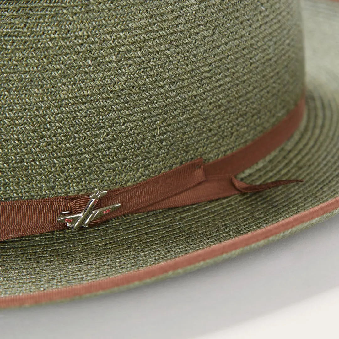 STRATOLINER HEMP FEDORA -SAGE[BUY 2 FREE SHIPPING & BOX PACKING]