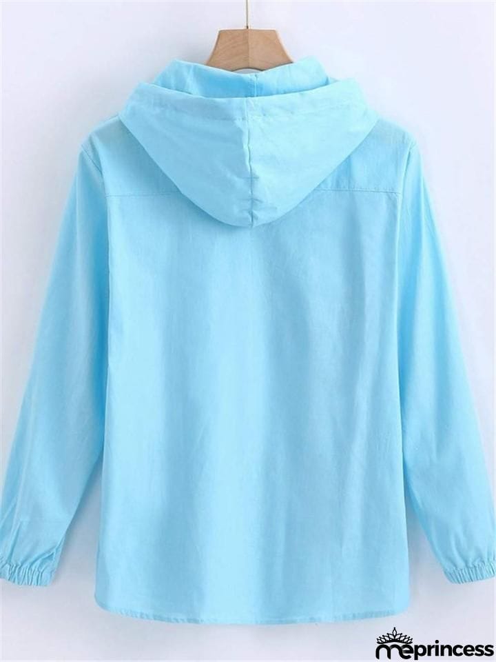 Casual Cotton Linen Long&nbsp;Sleeve Mens Lightweight Hoodie