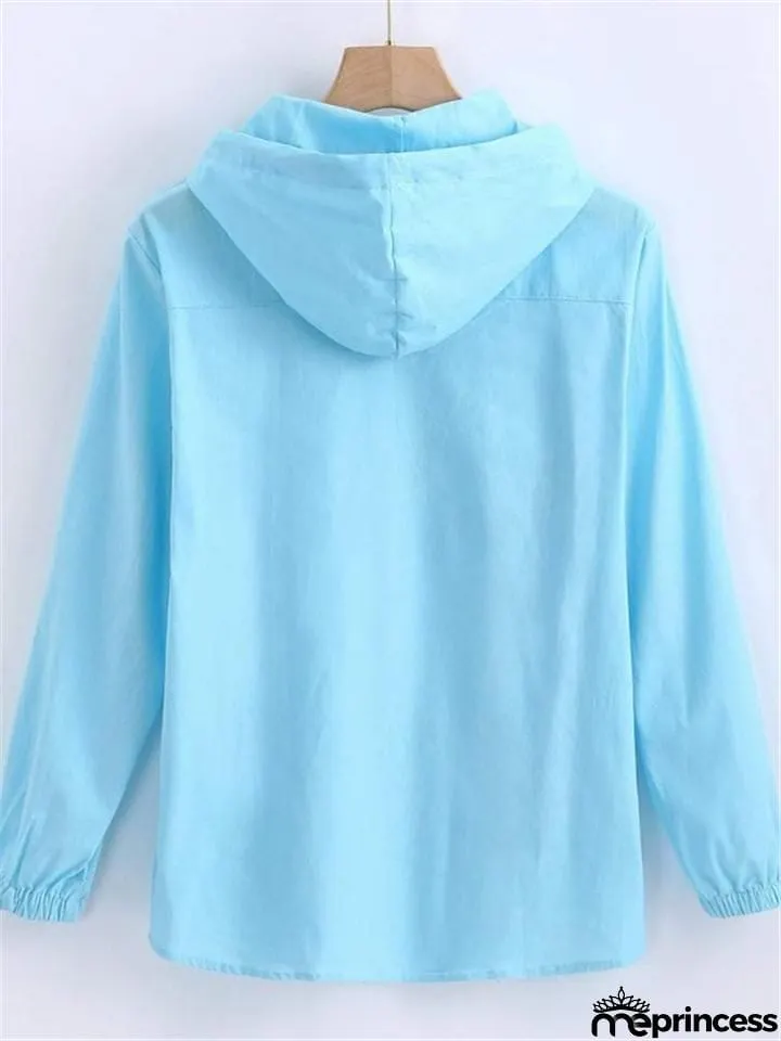 Casual Cotton Linen Long&nbsp;Sleeve Mens Lightweight Hoodie