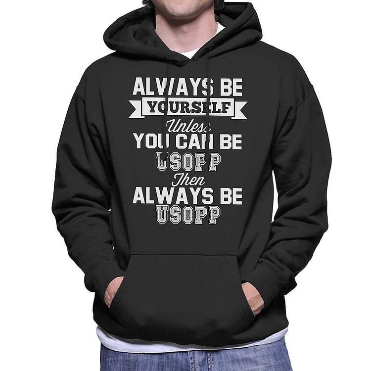 Always Be Yourself Usopp One Piece Men's Hooded Sweatshirt