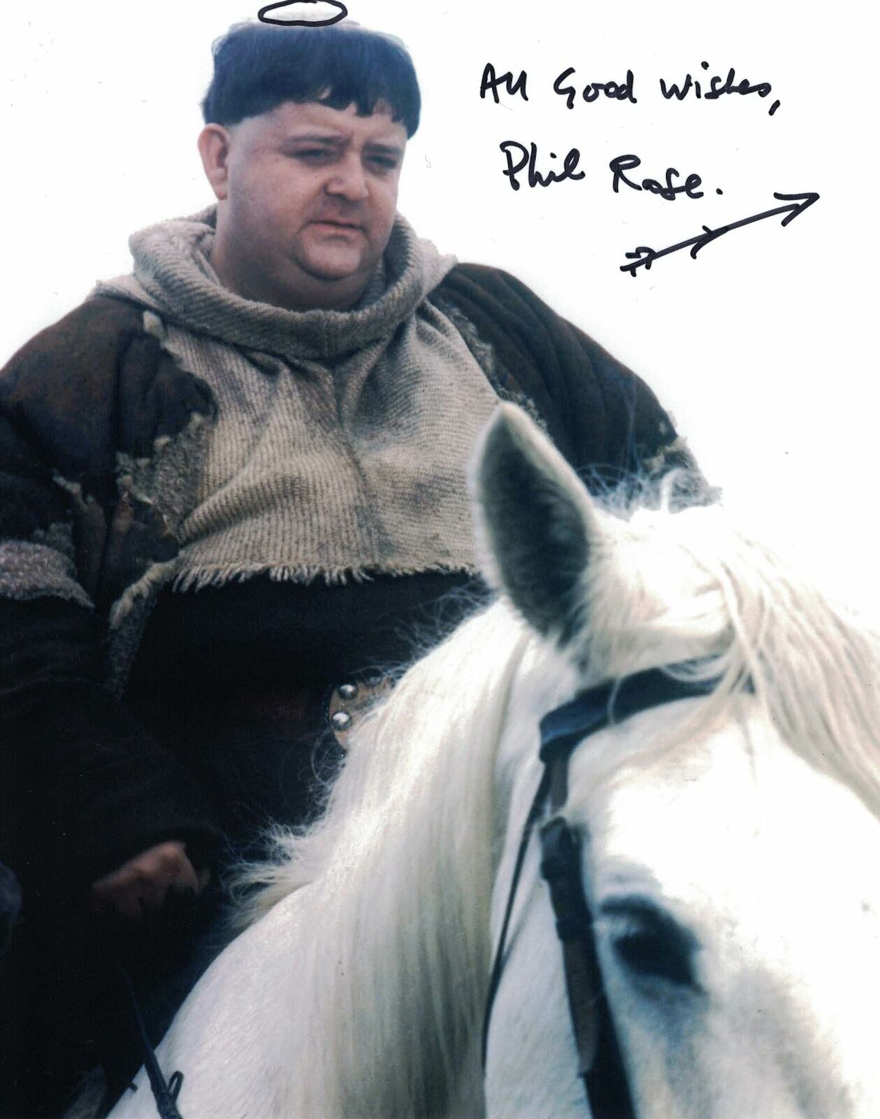 PHIL ROSE - Friar Tuck in Robin of Sherwood - hand signed Photo Poster painting