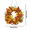 DIY Acrylic Special Shaped Diamond Painting Fall Wreath Ornament Hanging Kit