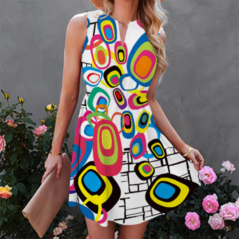 Summer Fashion Sleeveless Elegant Casual Dress