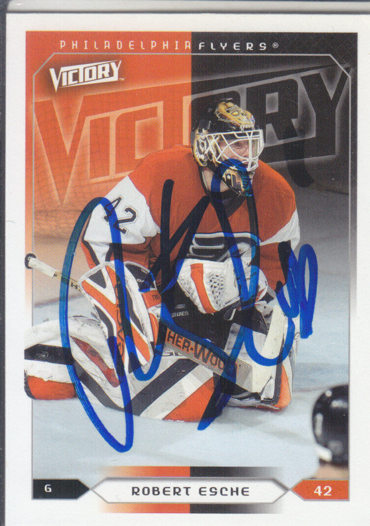 Robert Esche Autograph Victory Flyers Card Saint Petersburg - Minsk