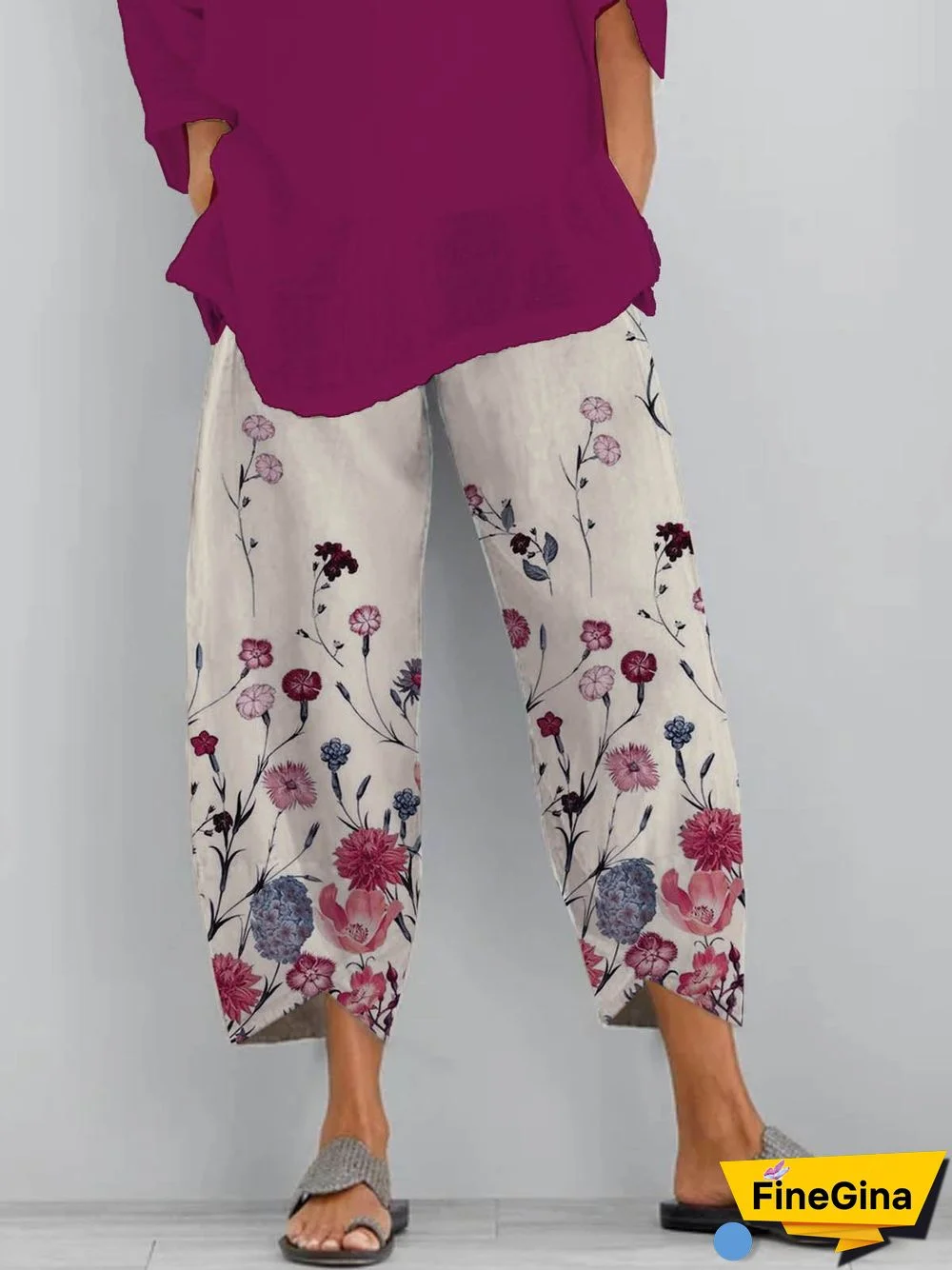 Floral Shift Pants