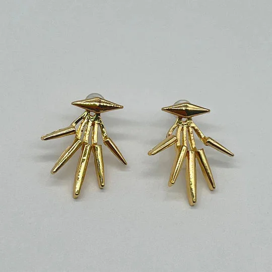 Spike Gold Earrings