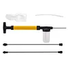 Diatomaceous Earth Powder Duster Clog-Resistant  Powder Applicator Large Capacity with 2 Extension Pole Dispenser for Home Greenhouse Farm Garden Indoor Outdoor (Yellow)