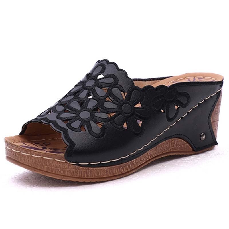 Women's Sandals Platform Shoes Woman Summer Fashion Female Shoes Slip On Wedge Sandals Heel Women Shoes Ladies Chaussures Femme