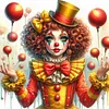 Clown Circus-Full Round Diamond Painting 40*40CM