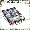(US Local)Christmas House A5 Size Diamond Painting Notebook Set with 4Pcs Bookmark Gift