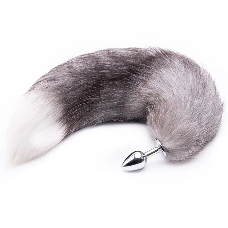 Gray Fox Tail Plug 16