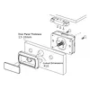 RV Push Cabinet Locks Keyless Cupboard Locks Camper Car Push Lock for RV Yachts