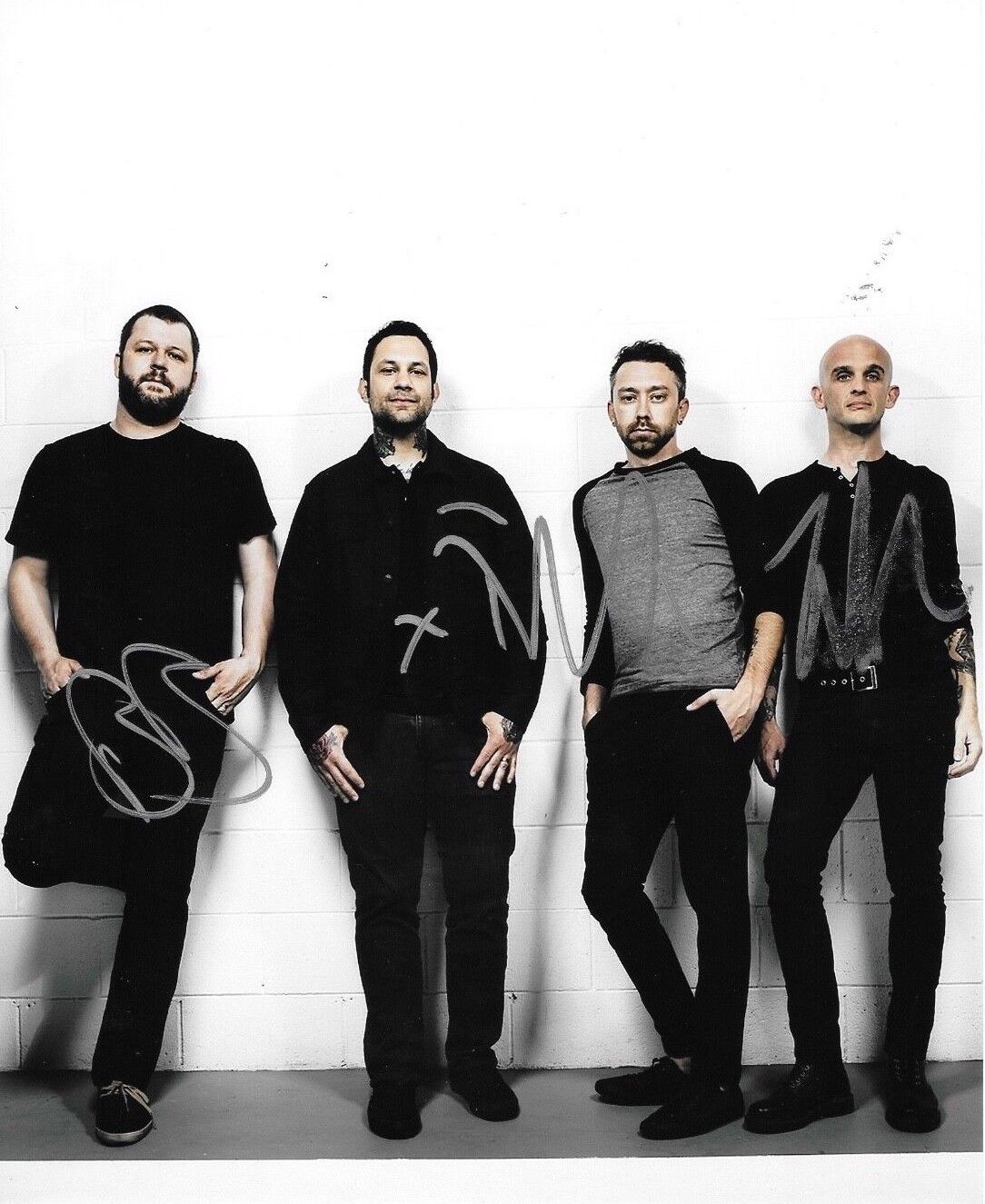 * RISE AGAINST * signed autographed 8x10 Photo Poster painting * TIM, ZACH & BRANDON * PROOF 1