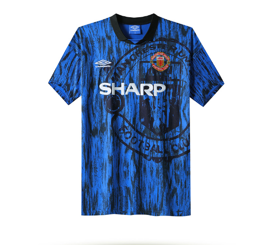 Retro 1992-1993 Manchester united Away Football T-Shirt Thai Quality