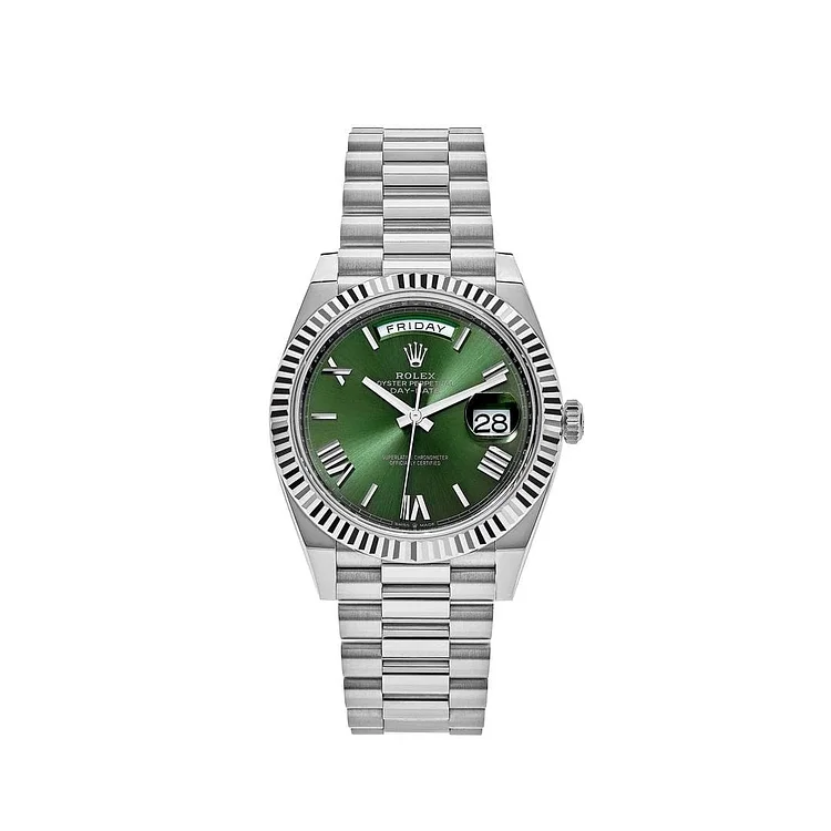 Rolex Day-Date 228239 White Gold Olive Green Dial (2020)