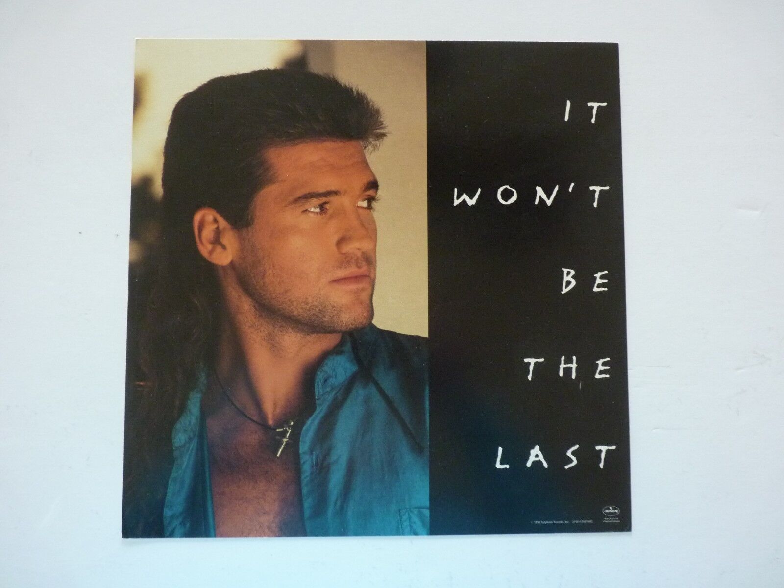 Billy Ray Cyrus Won't Be the Last 1993 LP Record Photo Poster painting Flat 12x12 Poster